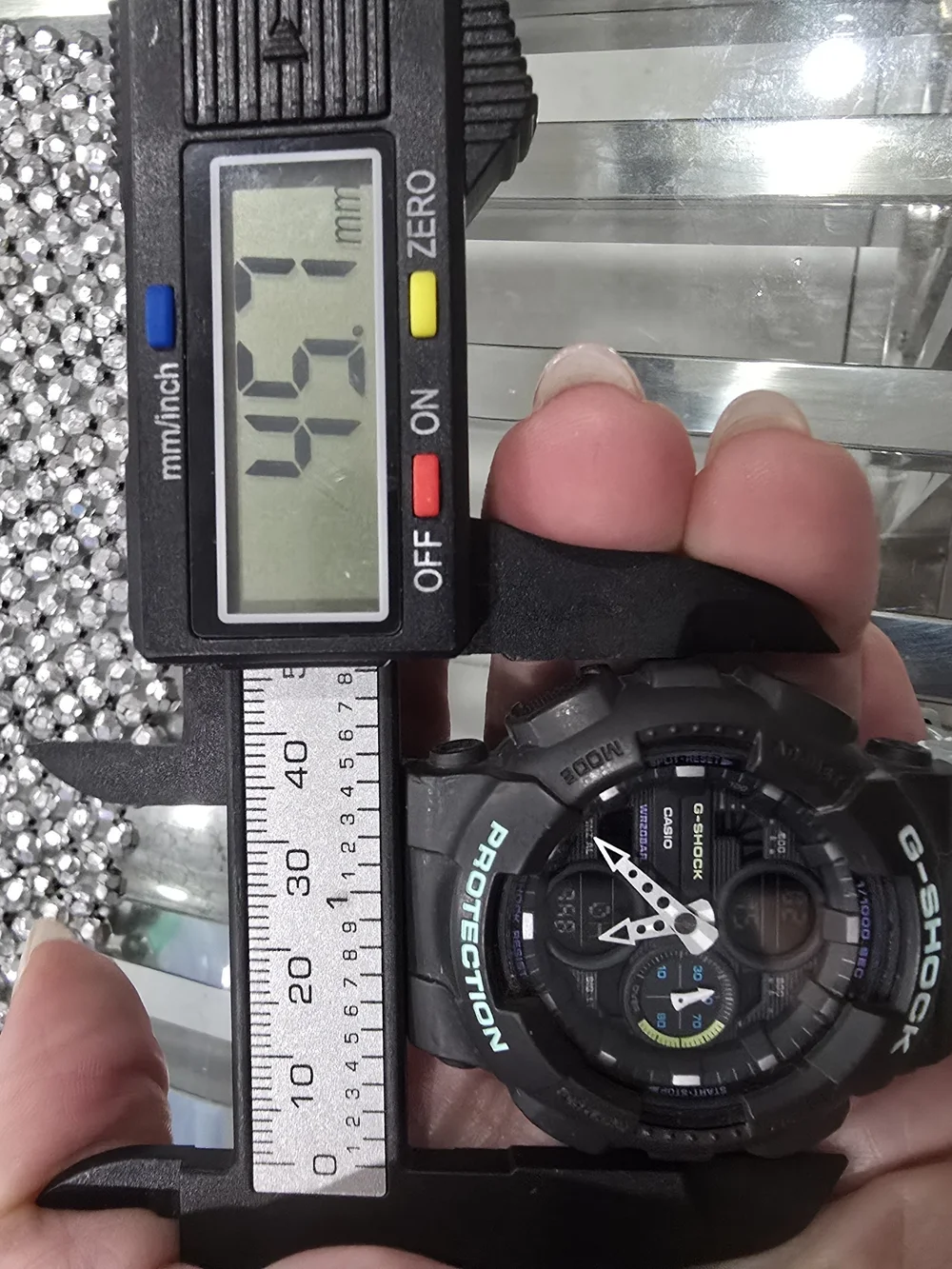 G-Shock Black and Mint Shock-Resistant Sports Watch